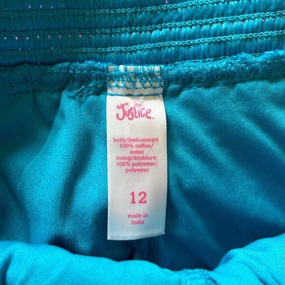 Crochet Ruffle Layered Shorts, Bright Blue, Beach, Resort, Summer - Picture 4 of 5